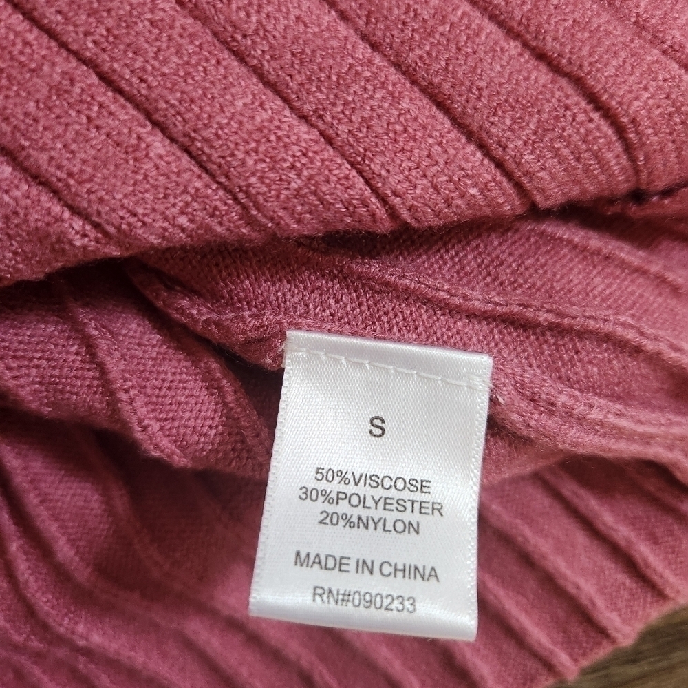 PacSun Contrast Ribbed Mock Neck Sweater Small - Picture 9 of 9